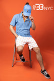 Golf Shorts - BBNYC Light bulb Pattern - Orange