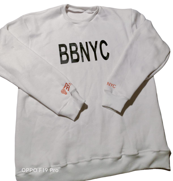 BBNYC BLOCK White Sweat Shirt
