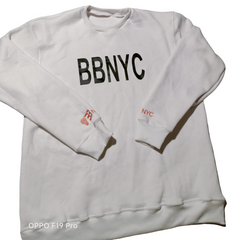 BBNYC BLOCK White Sweat Shirt