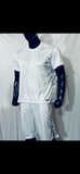White on White - Yin Yang Polyester Shorts