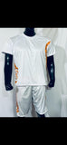 Orange & White - Yin Yang Polyester Shorts