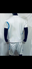Blue  & White - Yin Yang Polyester Shorts