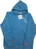 Be Bold Be Brave Be Brillant Baby Blue Hooded Pull-Over